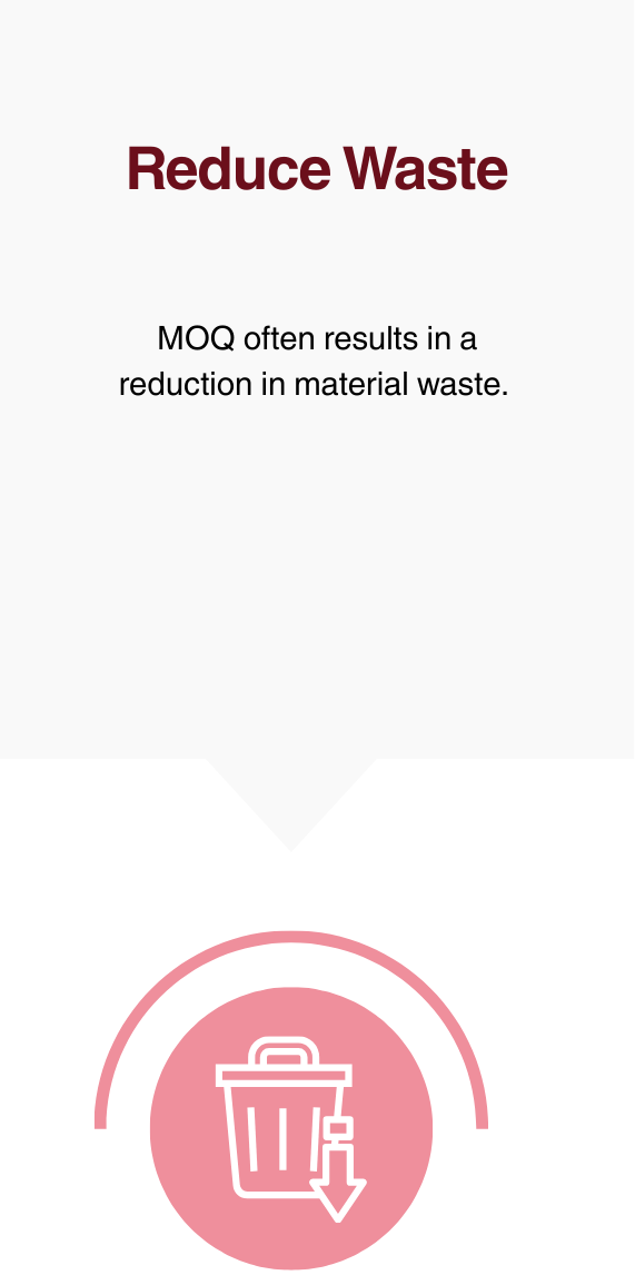 reduce waste moq