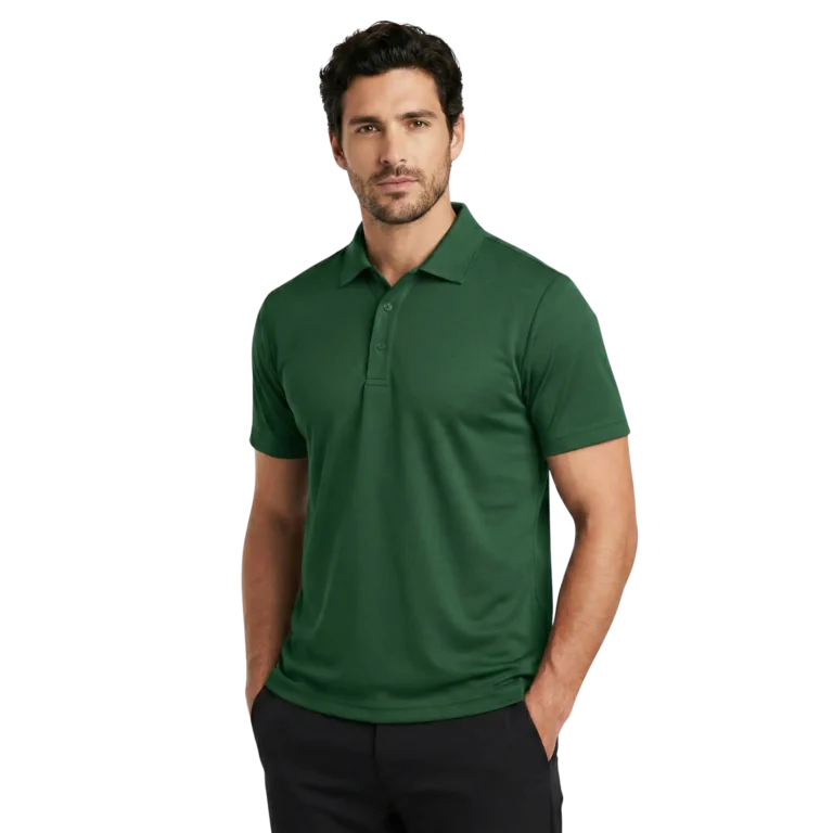 golf polo shirt dark green