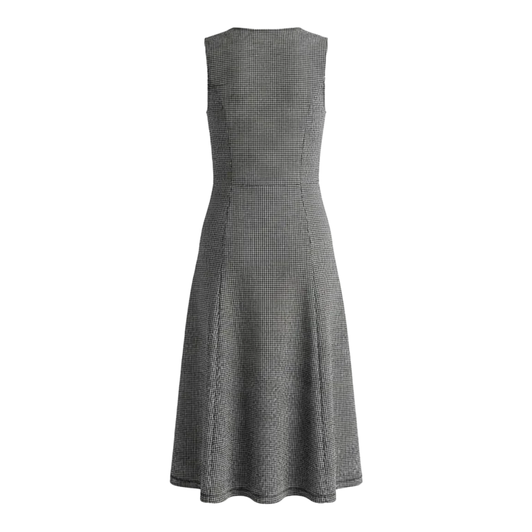 gray pattern slip dress