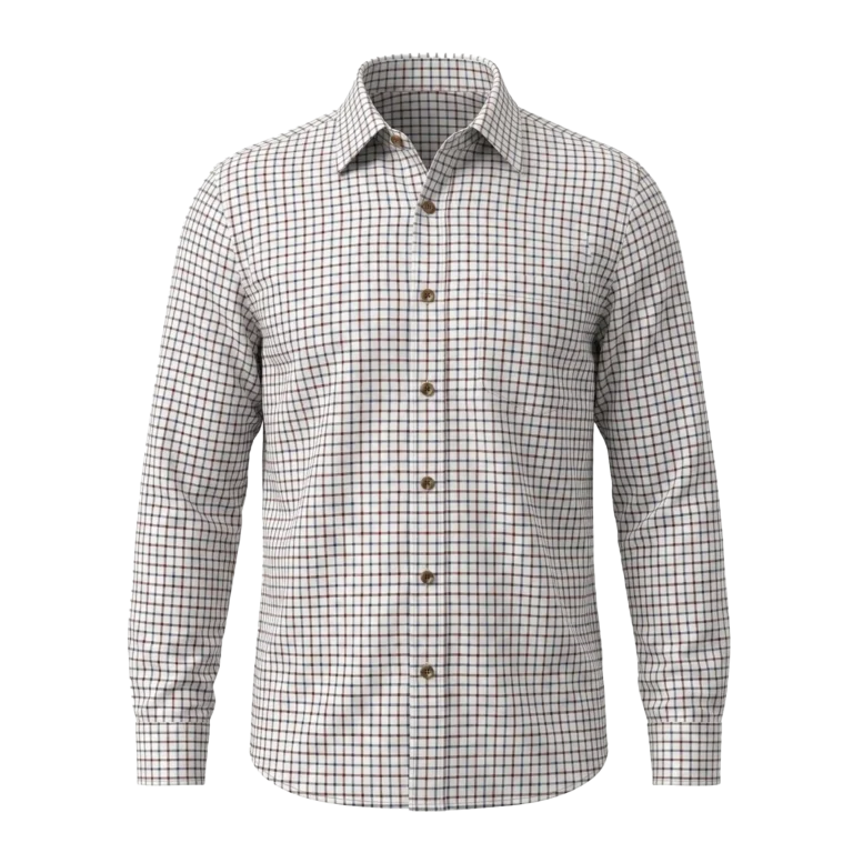 mens long sleeve checkered shirt