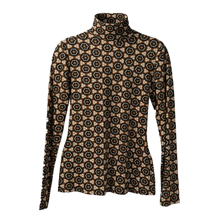 turtleneck pattern top